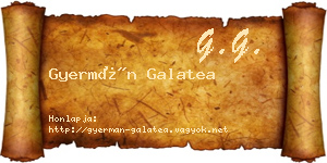 Gyermán Galatea névjegykártya